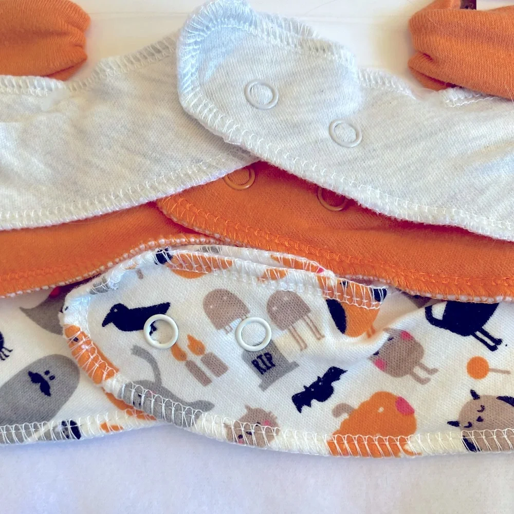 Baby’s First Halloween Headbands & Bibs Set - Adjustable Size